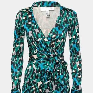 DVF silk wrap dress